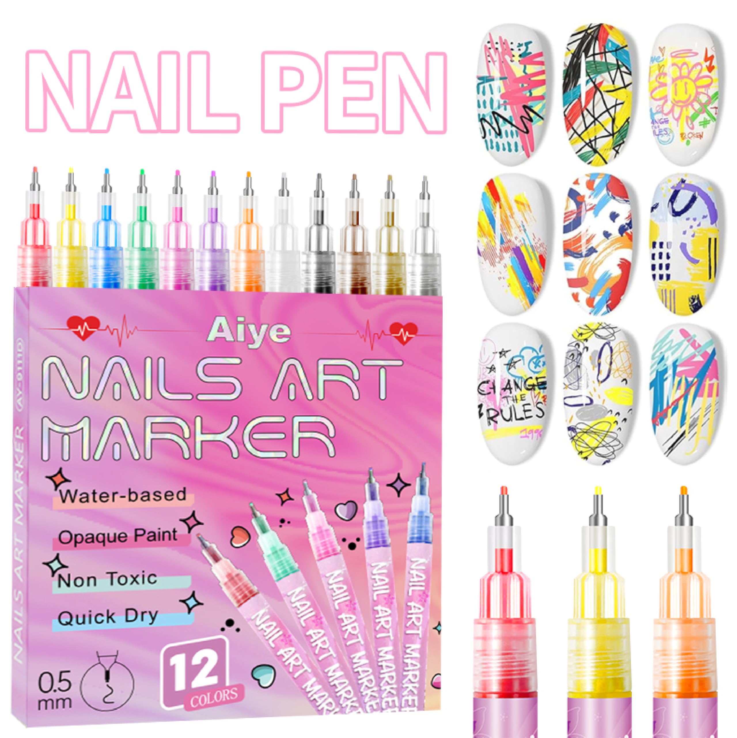 AOKELEON nail art kit ideal for home and salon use