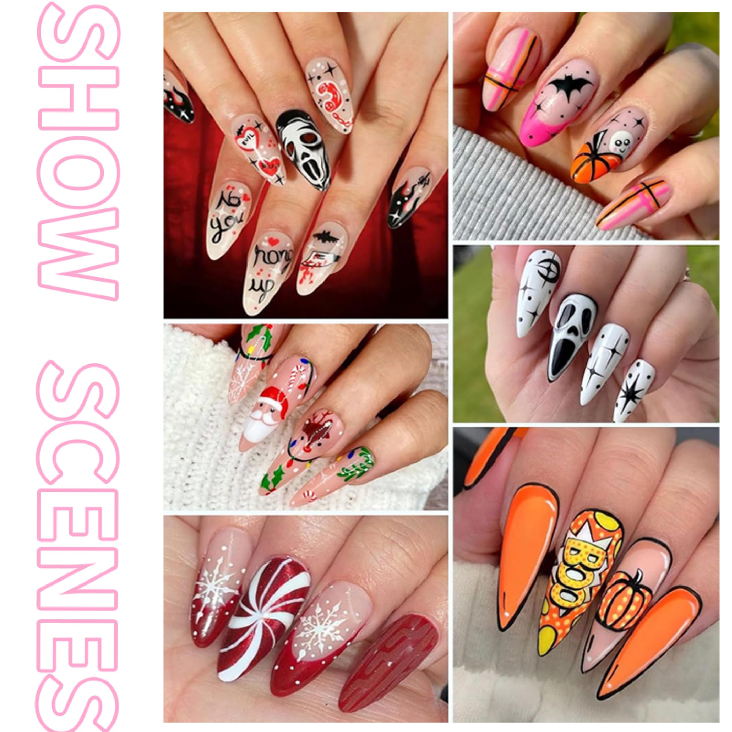 AOKELEON nail art pens with quick-dry formula for lasting wear