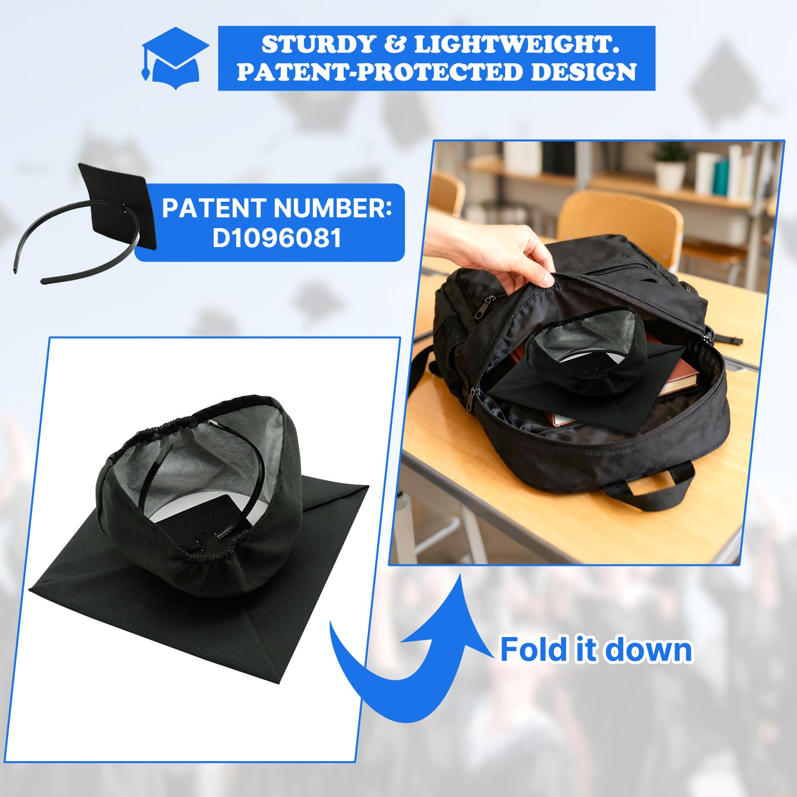 Aolamegs cap-decoration complement enhances overall graduation look