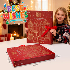 AOLIKOKO advent gift box showcases Christmas packaging and a thoughtful gift for beauty lovers.