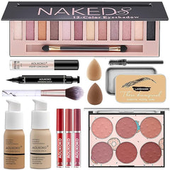 AOLIKOKO makeup kit eyeshadow palette 12 colors for versatile day-to-night looks