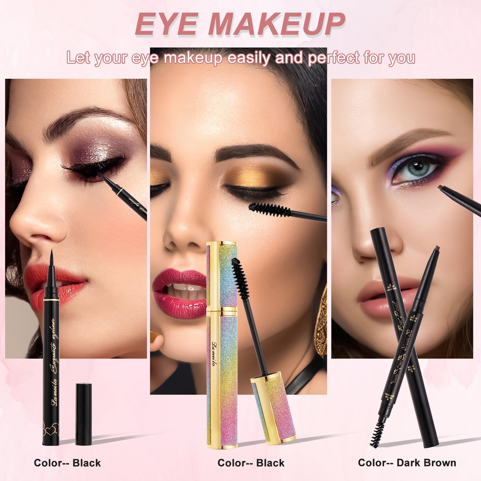AOLIKOKO makeup kit lip gloss delivers glossy color and moisture