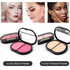 AOLIKOKO pressed powder compact for shine-control and smooth finish