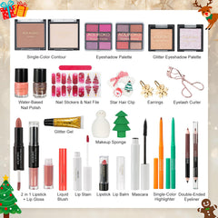 AOLIKOKO advent calendar blush palette for rosy glow and natural flush