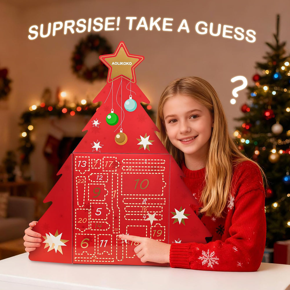 AOLIKOKO advent calendar includes makeup sponge and tools for smooth application