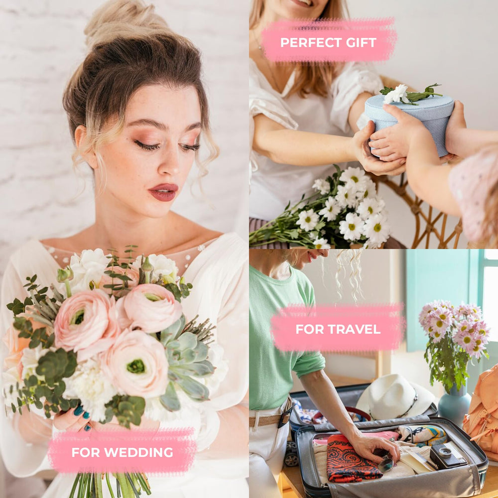 AOLRNALI bridal emergency kit hair accessories like clips and ties for quick styling.