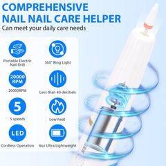 AOMEES portable nail file kit for on‑the‑go manicures