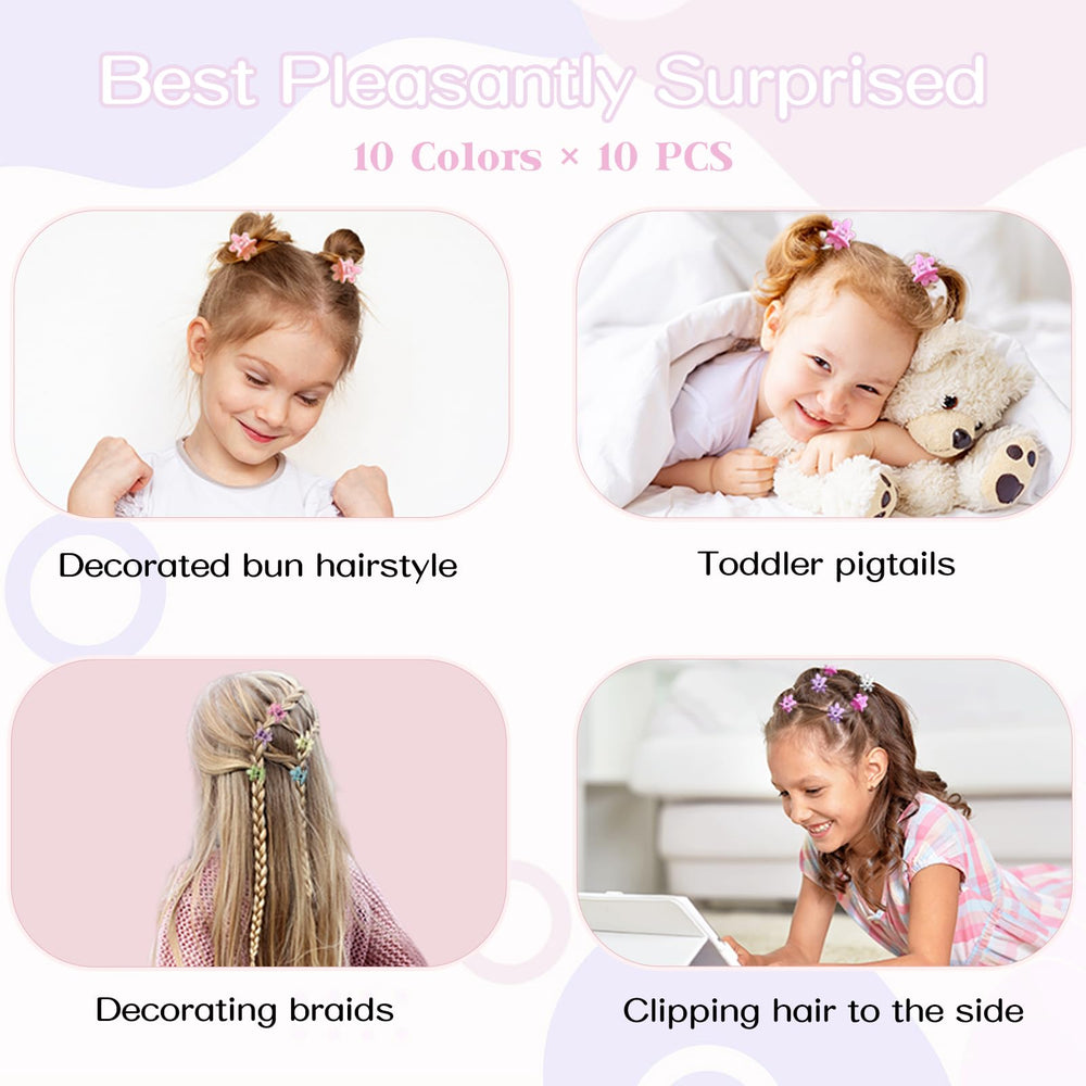 AOENJIE mini flower clip small hair pin ideal for various hair types