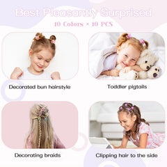 AOENJIE mini flower clip small hair pin ideal for various hair types