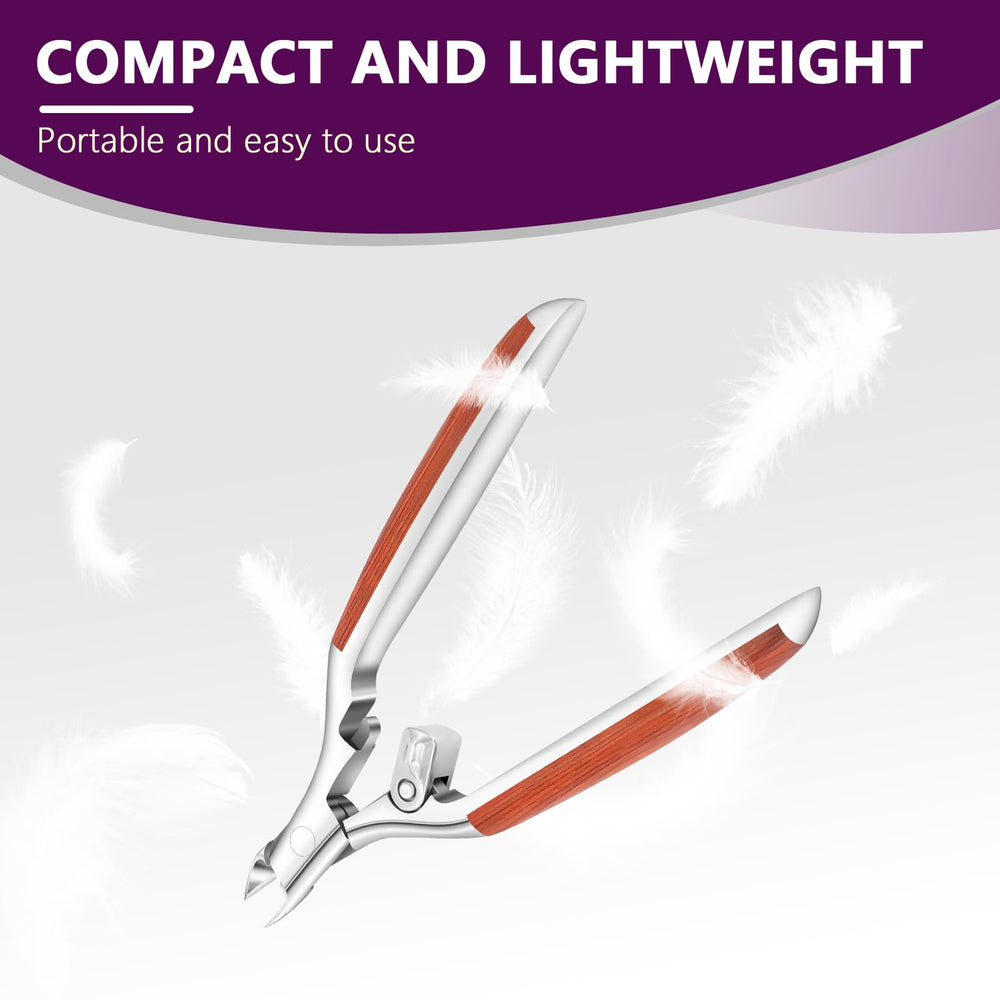 AONOLOVO cuticle nippers durable stainless steel closeup emphasizes long-lasting sharpness