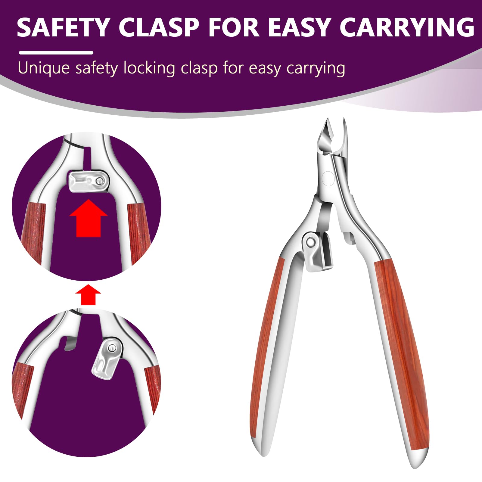 AONOLOVO cuticle nippers salon-grade feature shot conveys professional precision