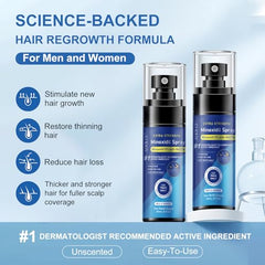 AOOLCF Minoxidil Spray scalp-application shows targeted thinning relief for effective use.
