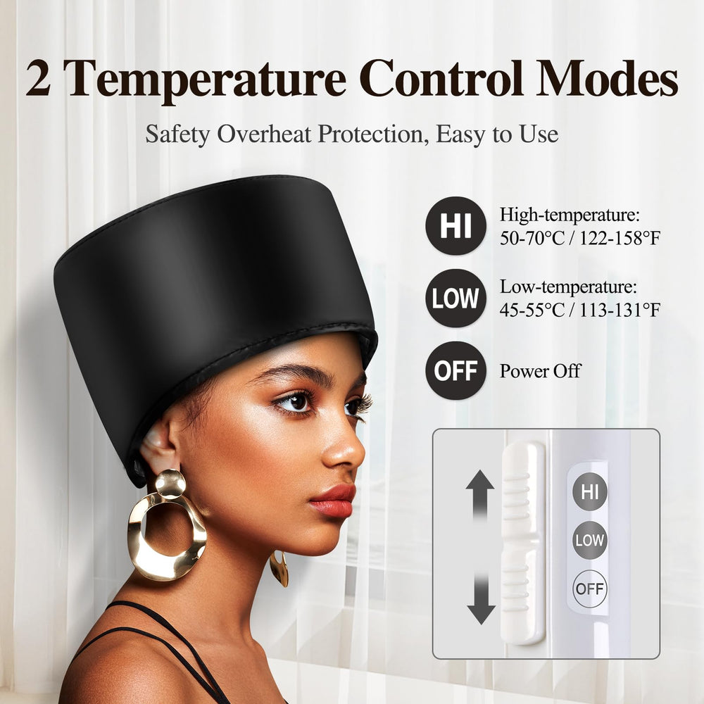 Aopow deep-conditioning treatment application demonstrates even heat and product absorption