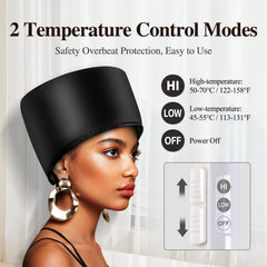 Aopow deep-conditioning treatment application demonstrates even heat and product absorption