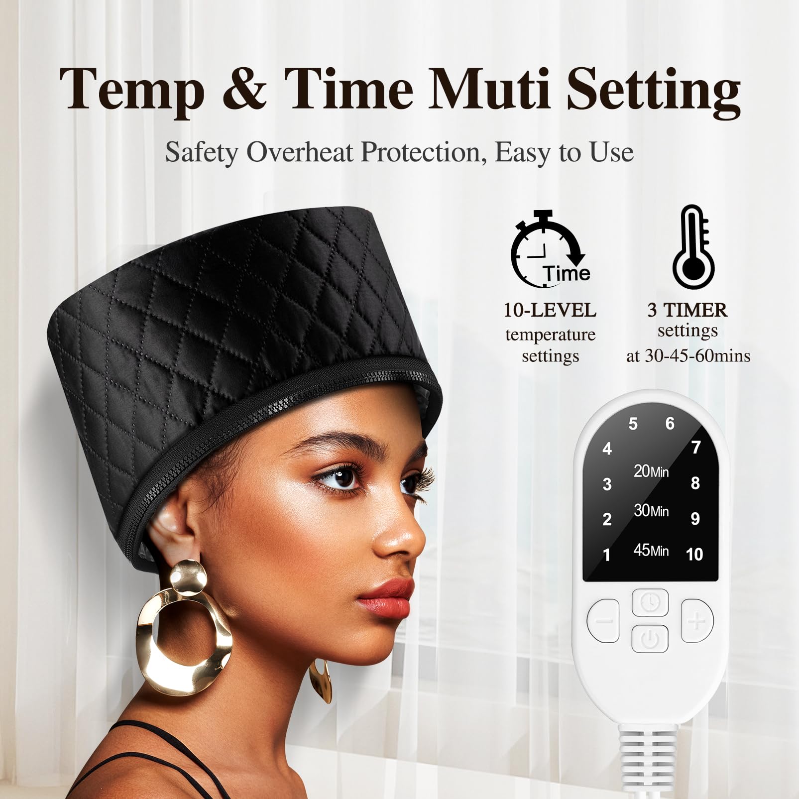 Durable plastic lining enhances longevity while containing heat during treatments.