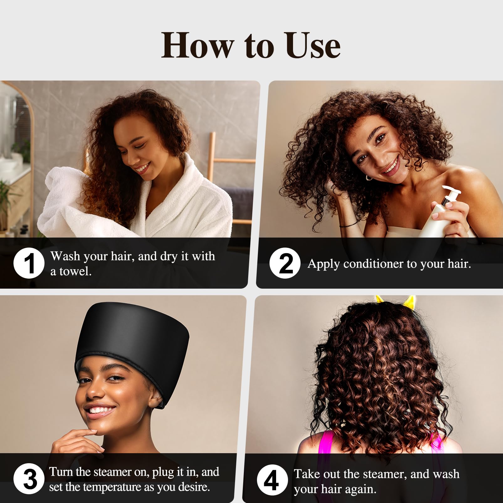 Aopow travel-friendly cap supports spa sessions wherever you go