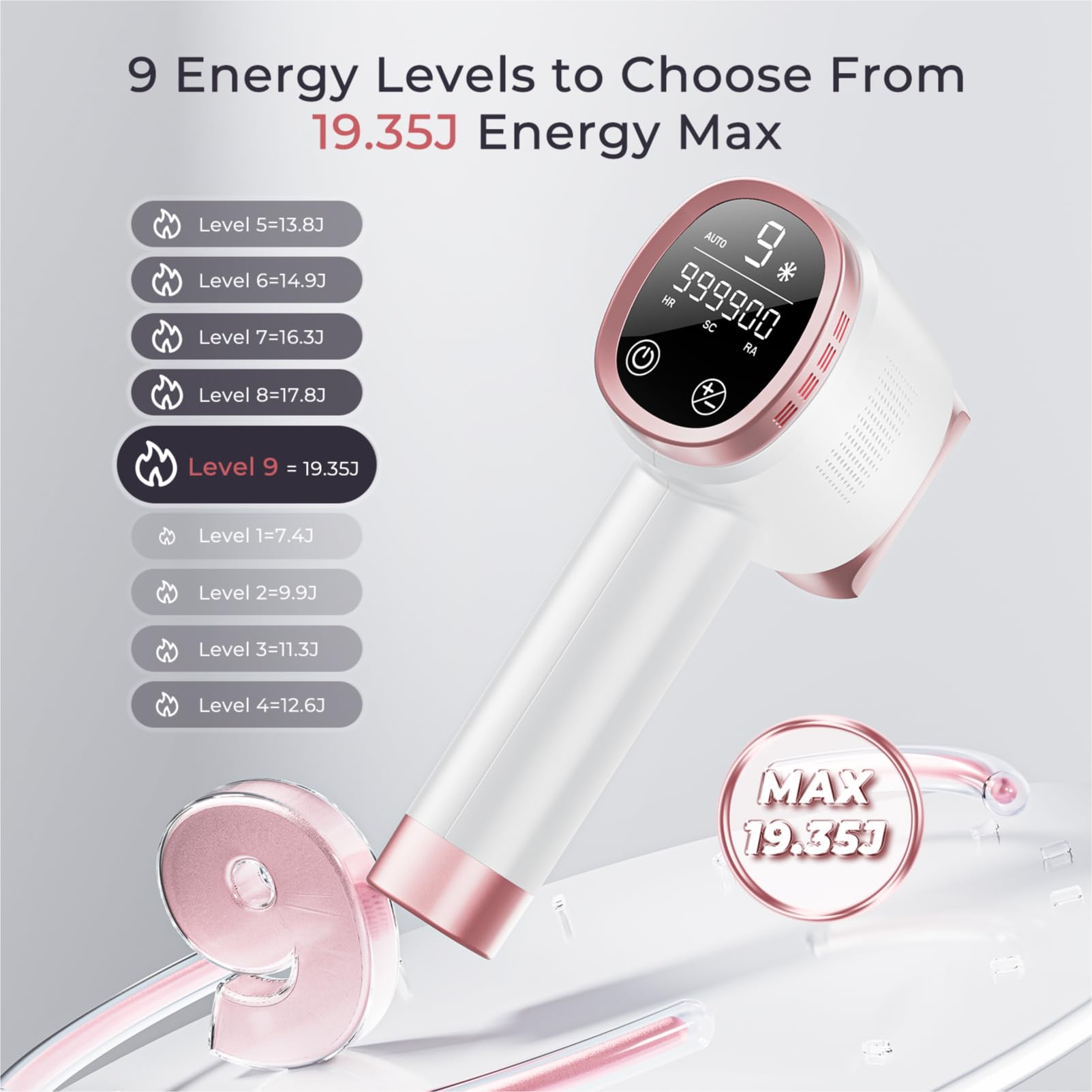 Aopvui laser hair removal device used on body areas from armpits to bikini line
