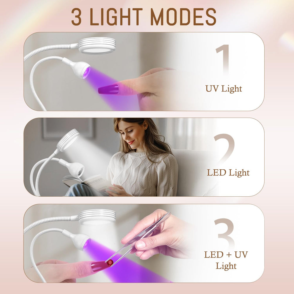 AORAEM clamp-and-stand design keeps the lamp secure.