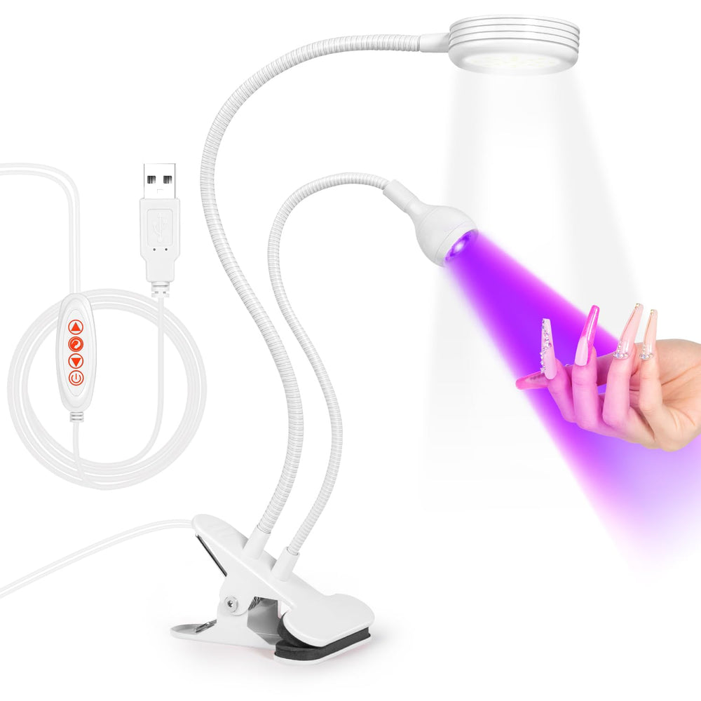 AORAEM dual-head design enables versatile gel curing for nails.