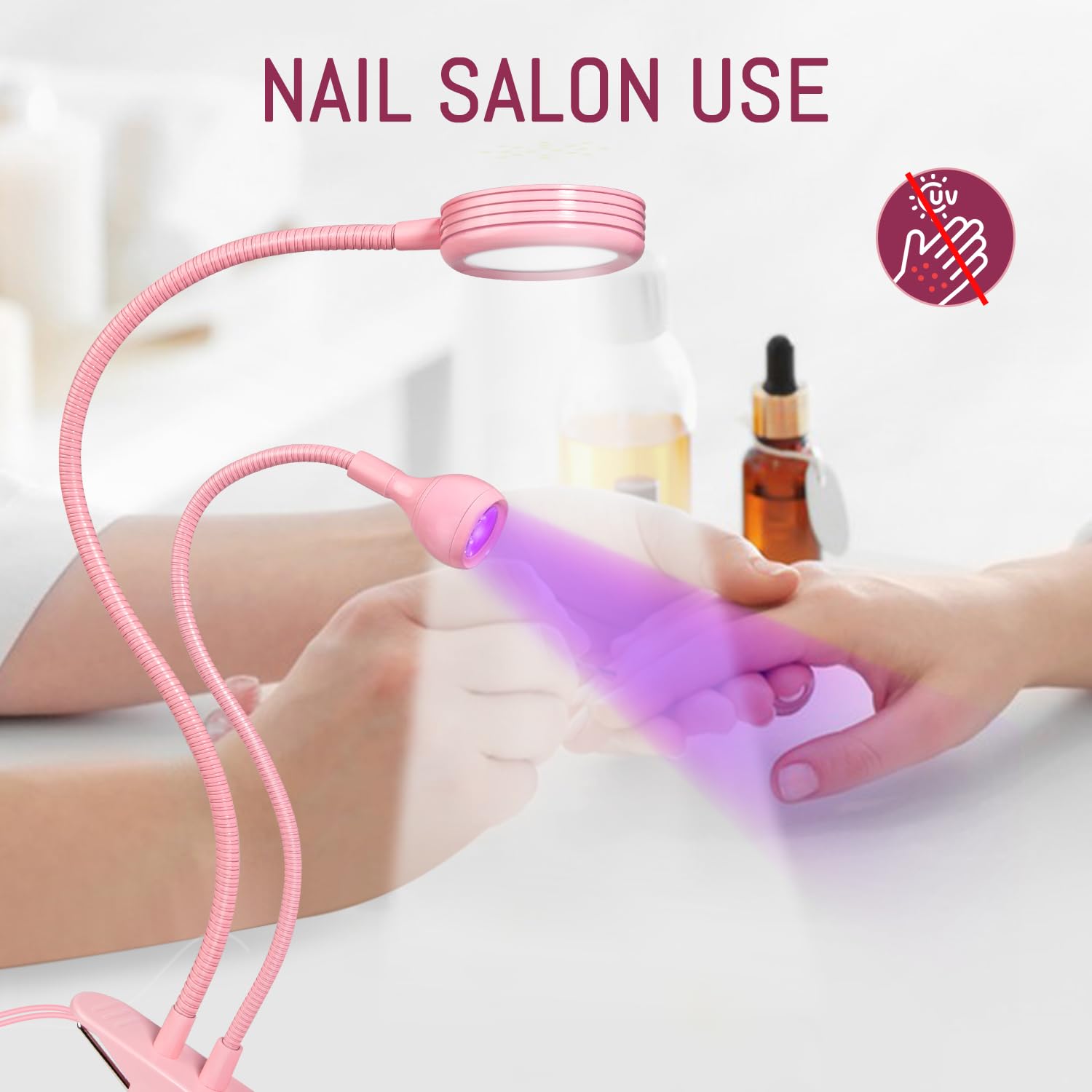 AORAEM USB powered nail lamp compatible with laptop and power bank