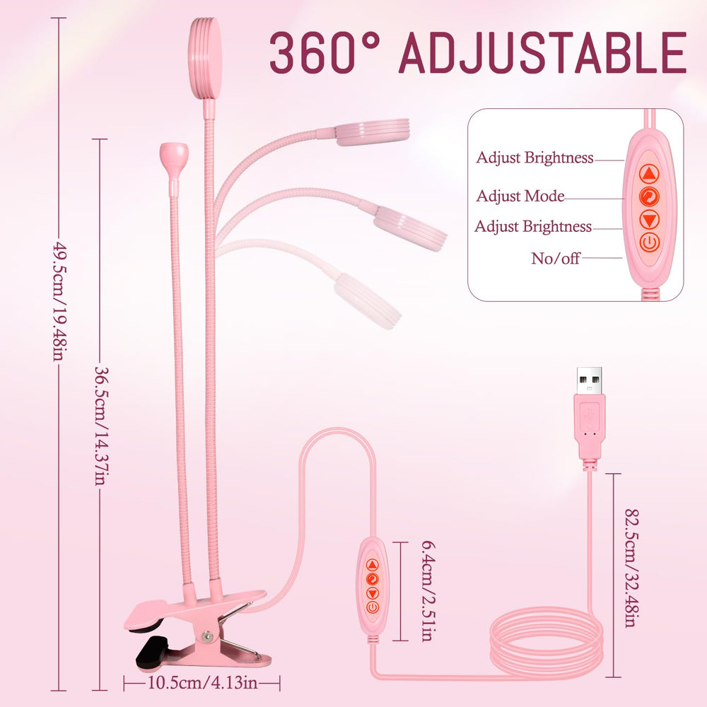 AORAEM white ambient light mode assists setup and reading during manicure