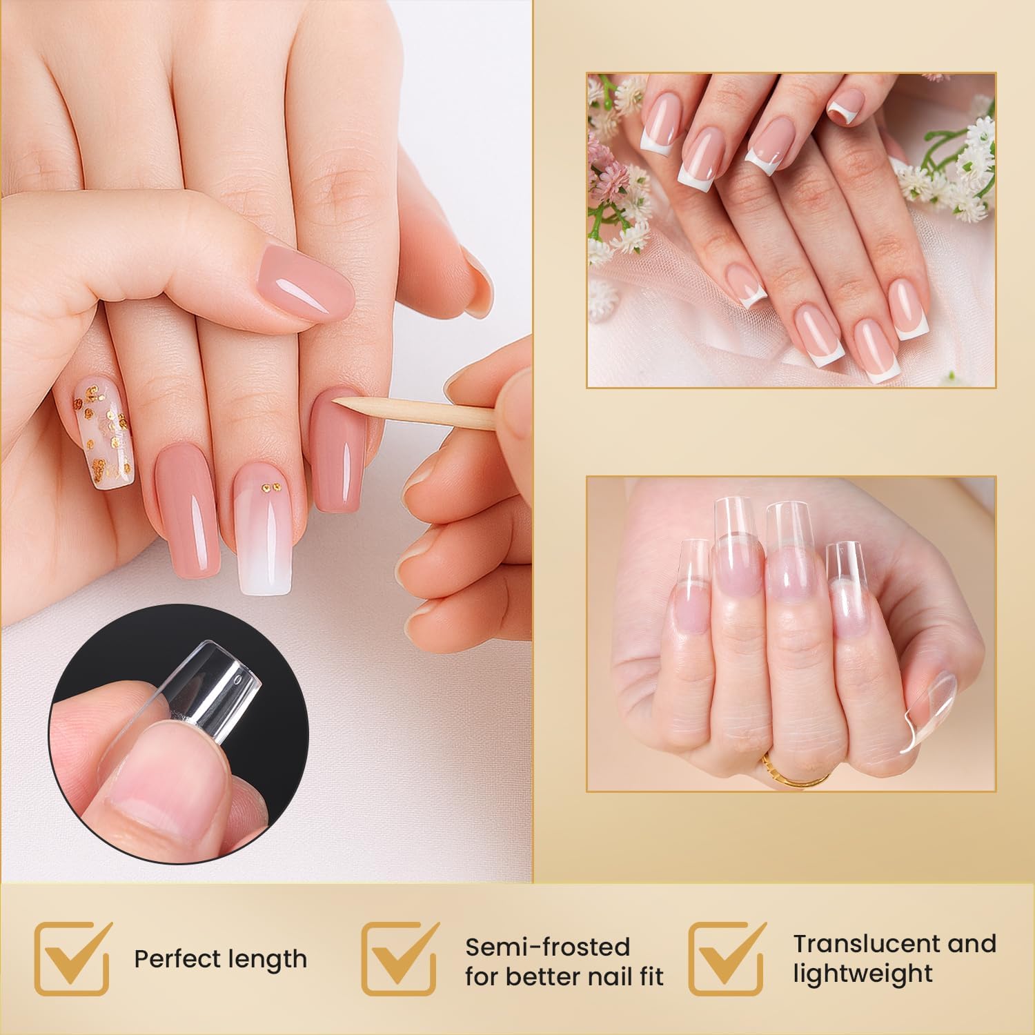 AORAEM nail-art-decor sample shows decoration-friendly surface for creativity.