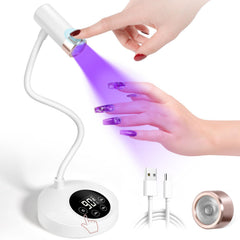 AORAEM UV LED Nail Lamp front view showing compact 12W for home gel nails