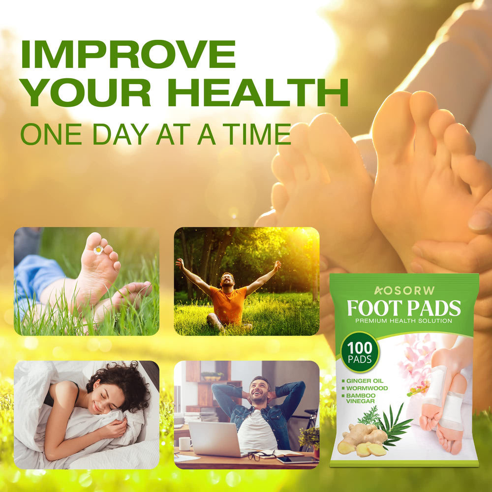 AOSORW wormwood deep-cleansing foot pads highlight natural detox-like benefits for tired feet