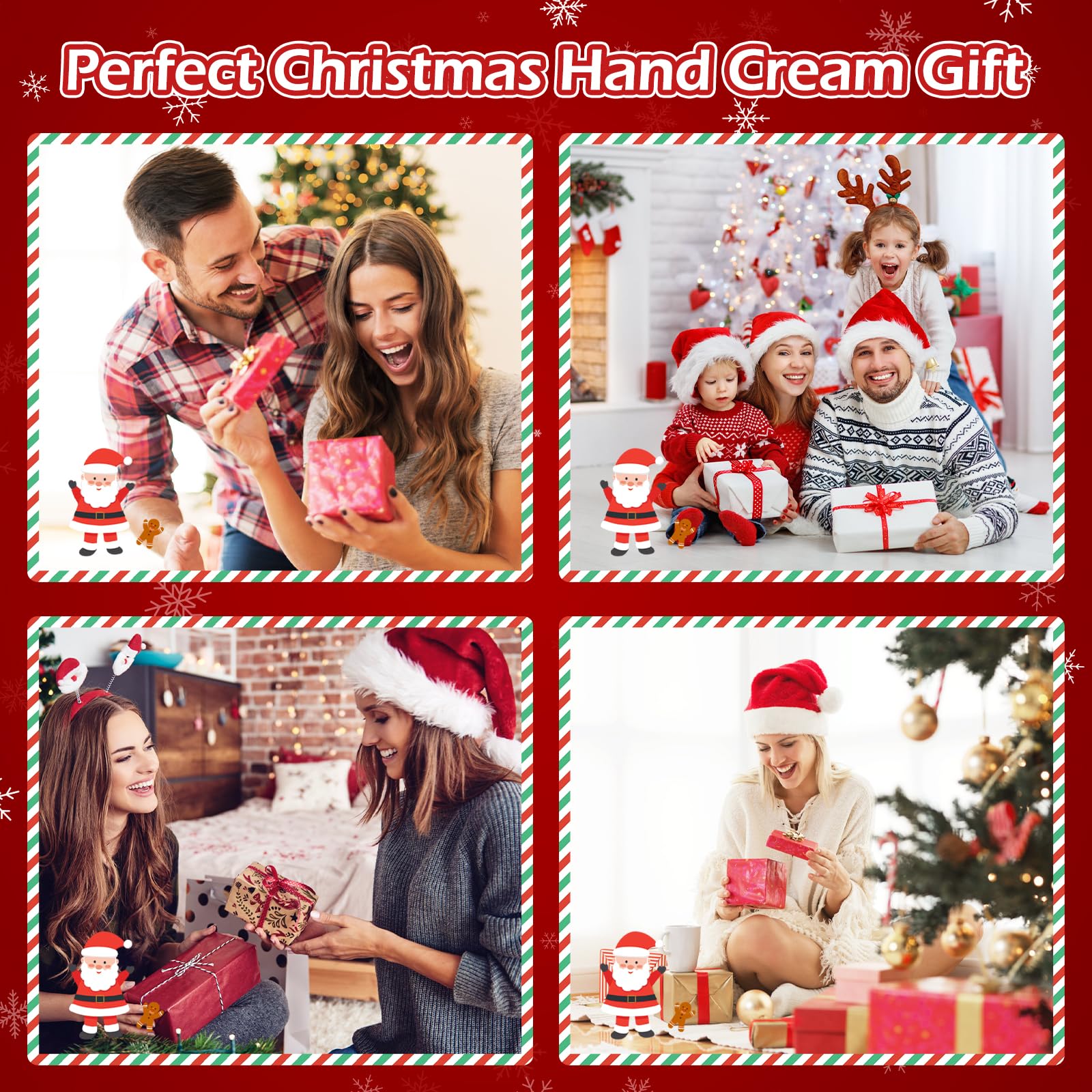 Aottom Christmas reindeer pattern hand lotion bottle conveys quick-absorbing moisture