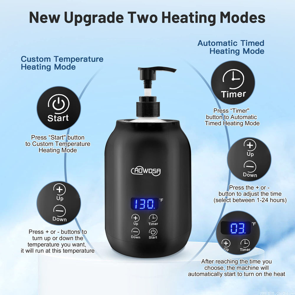 AOWOSA 360-degree wrap-around heating surrounds the bottle for even warmth.