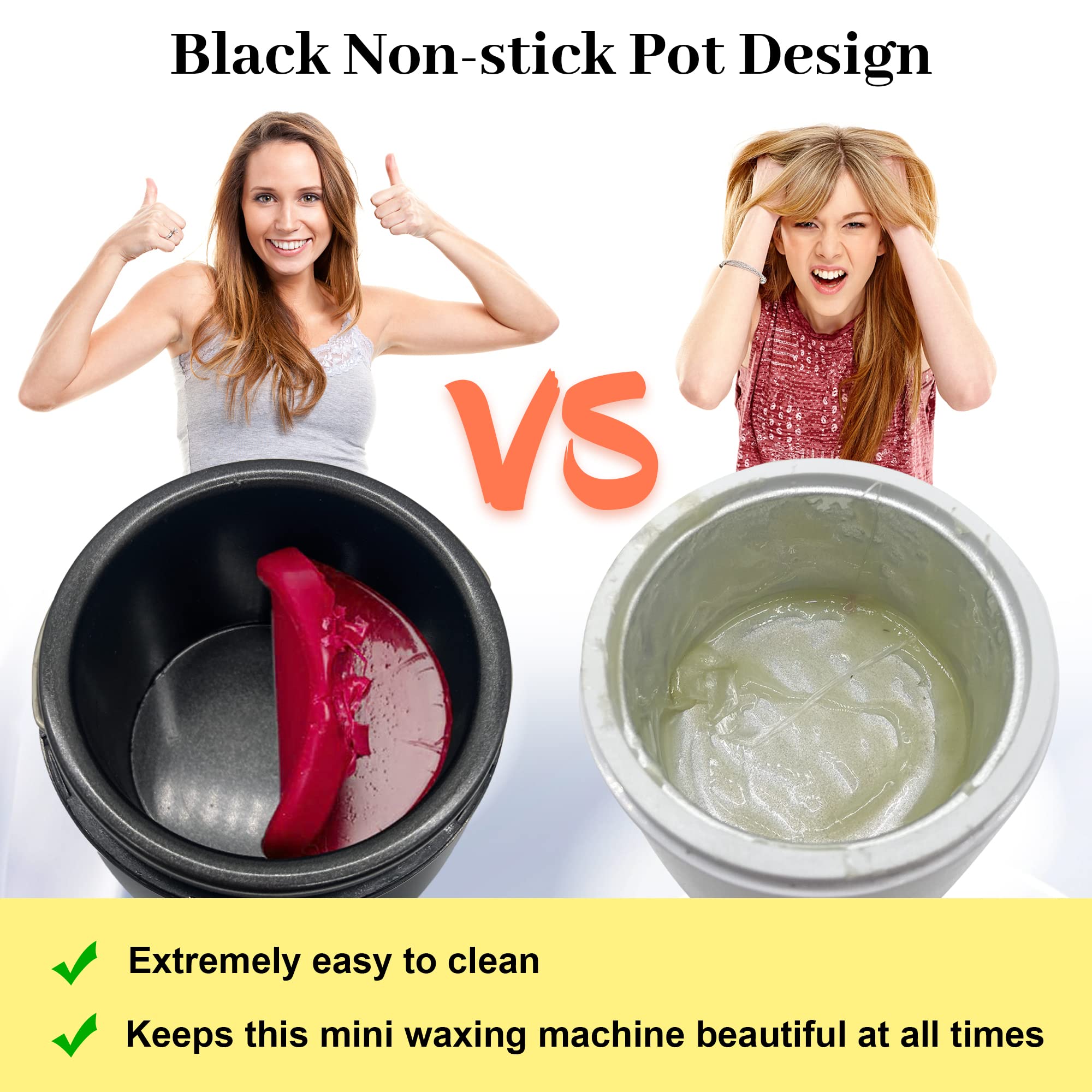 AOWOSA Mini Wax Warmer durable ABS body supports travel-friendly use.