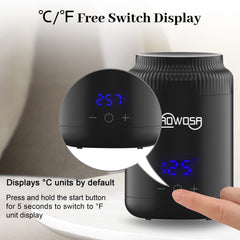 AOWOSA Mini Wax Warmer heating beads quickly for small facial wax sessions.
