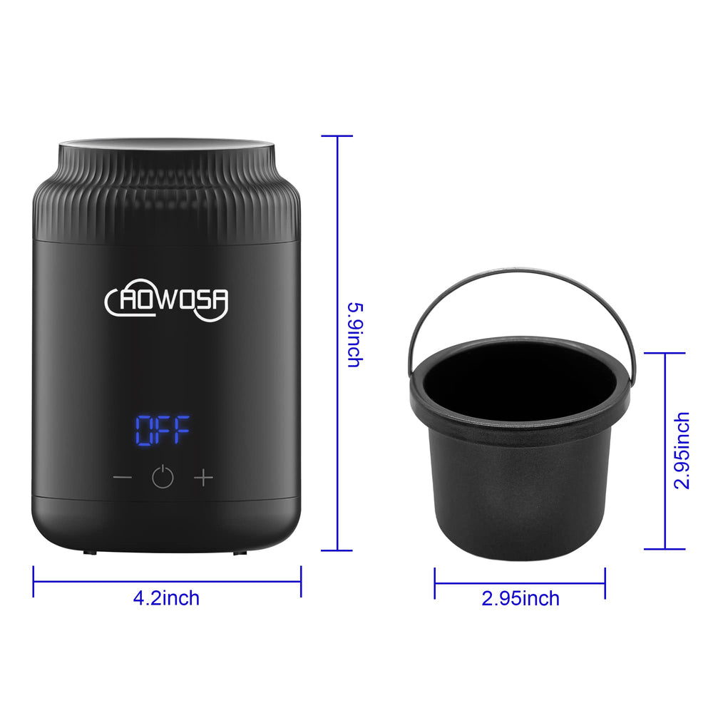 AOWOSA Mini Wax Warmer ideal for facial and brow waxing sessions.