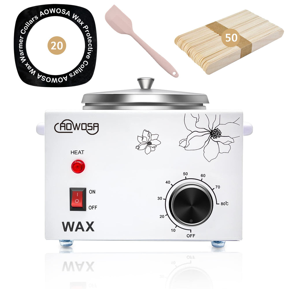 AOWOSA professional wax warmer front view emphasizes sturdy build for reliable salon use.