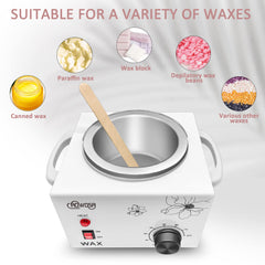 AOWOSA wax pot close-up demonstrates non-stick surface for quick cleanup and maintenance.