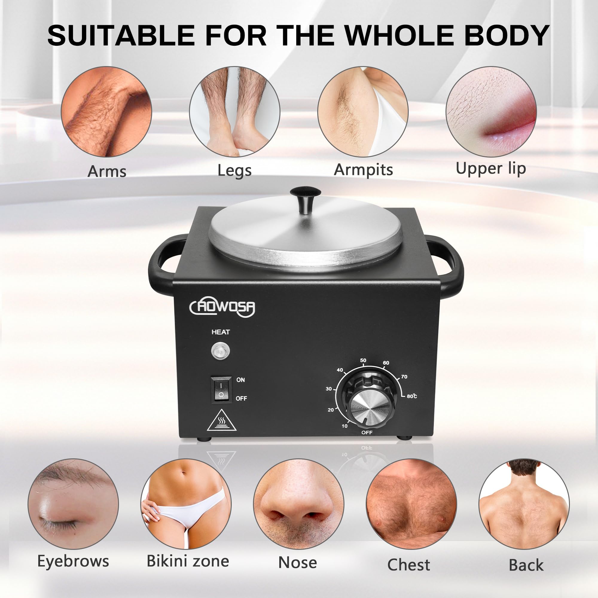 AOWOSA wax sticks collection included for even, smooth application.