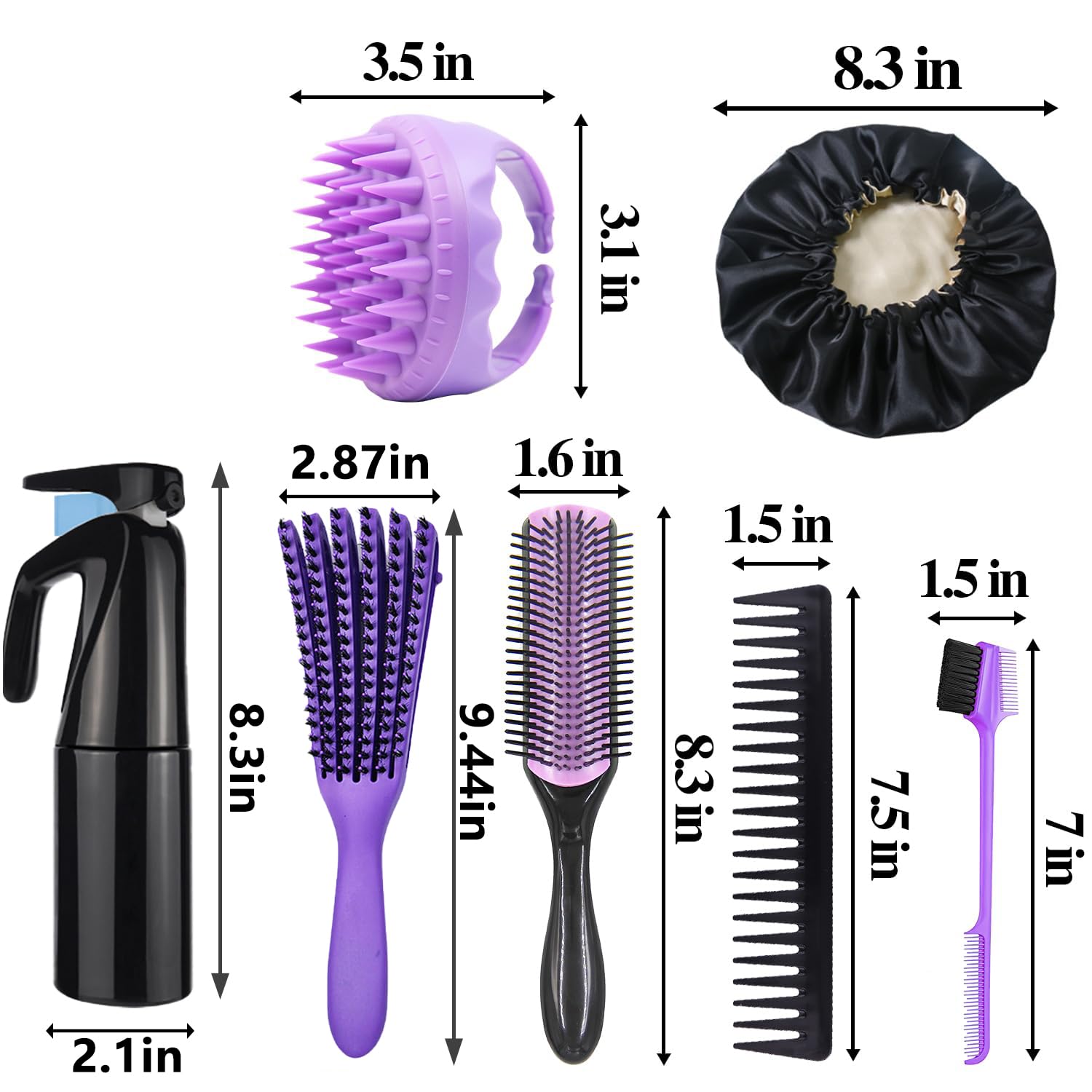 Aozzy double-side edge brush and clips offer edge control and versatility.