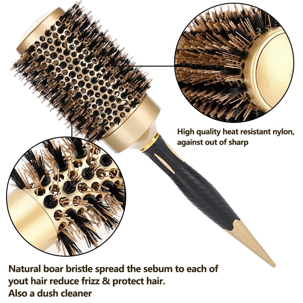 Aozzy Nanothermic Ion Technology bristles deliver gentle heat and shine without harshness.