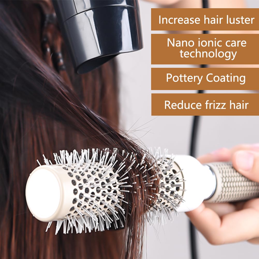 Aozzy round brush 53mm for large curls and salon-like shine.