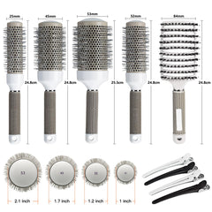 Aozzy round brush 32mm barrel adds volume during blowouts