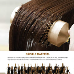 Aozzy vented ceramic barrel promotes even heat for faster drying.