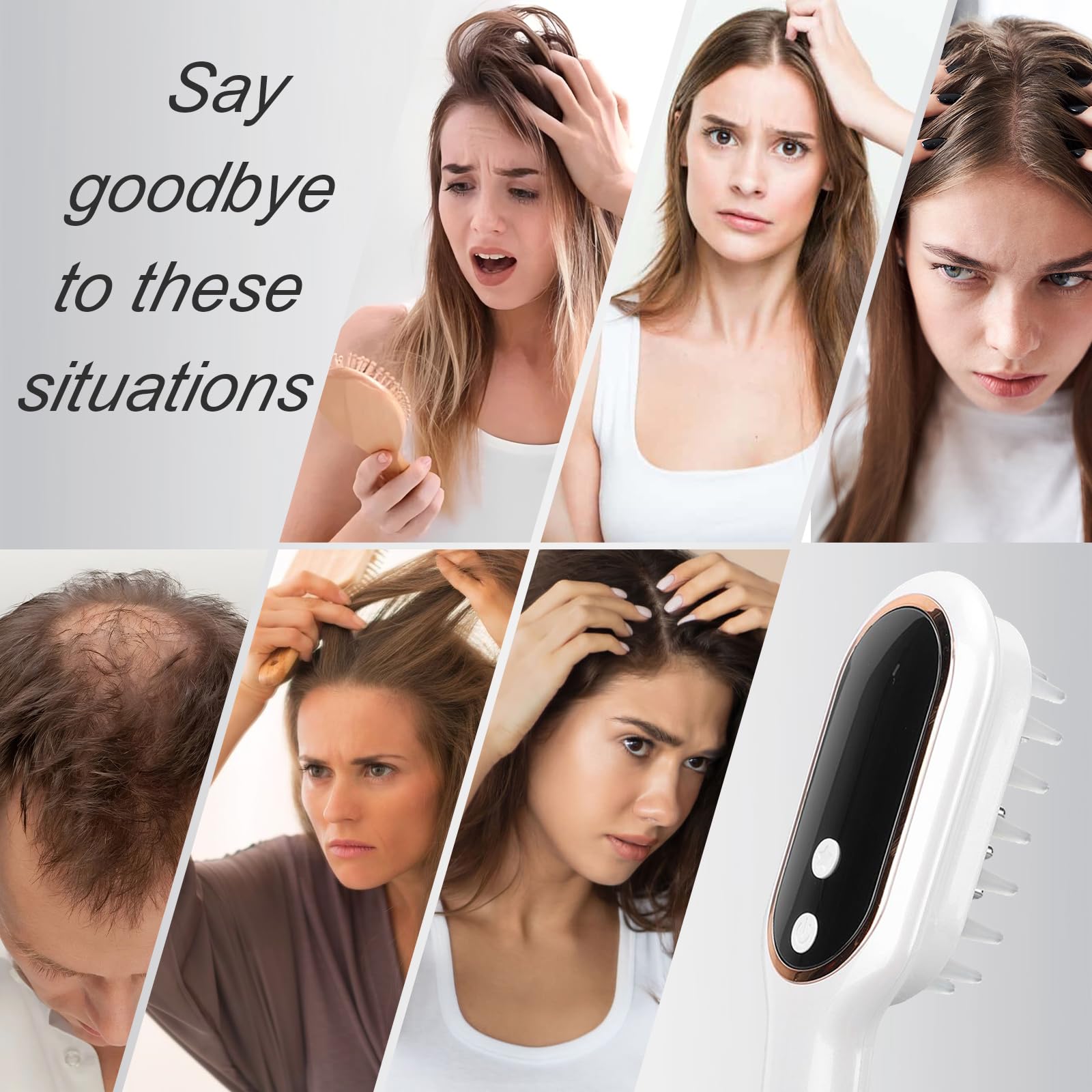 Apbier Laser Hair Growth Comb LED indicator shows power status