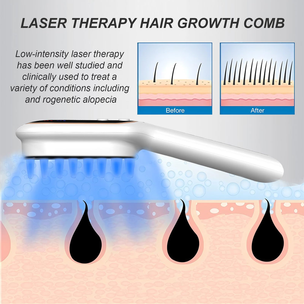 Apbier Laser Hair Growth Comb travel case for home or gym use