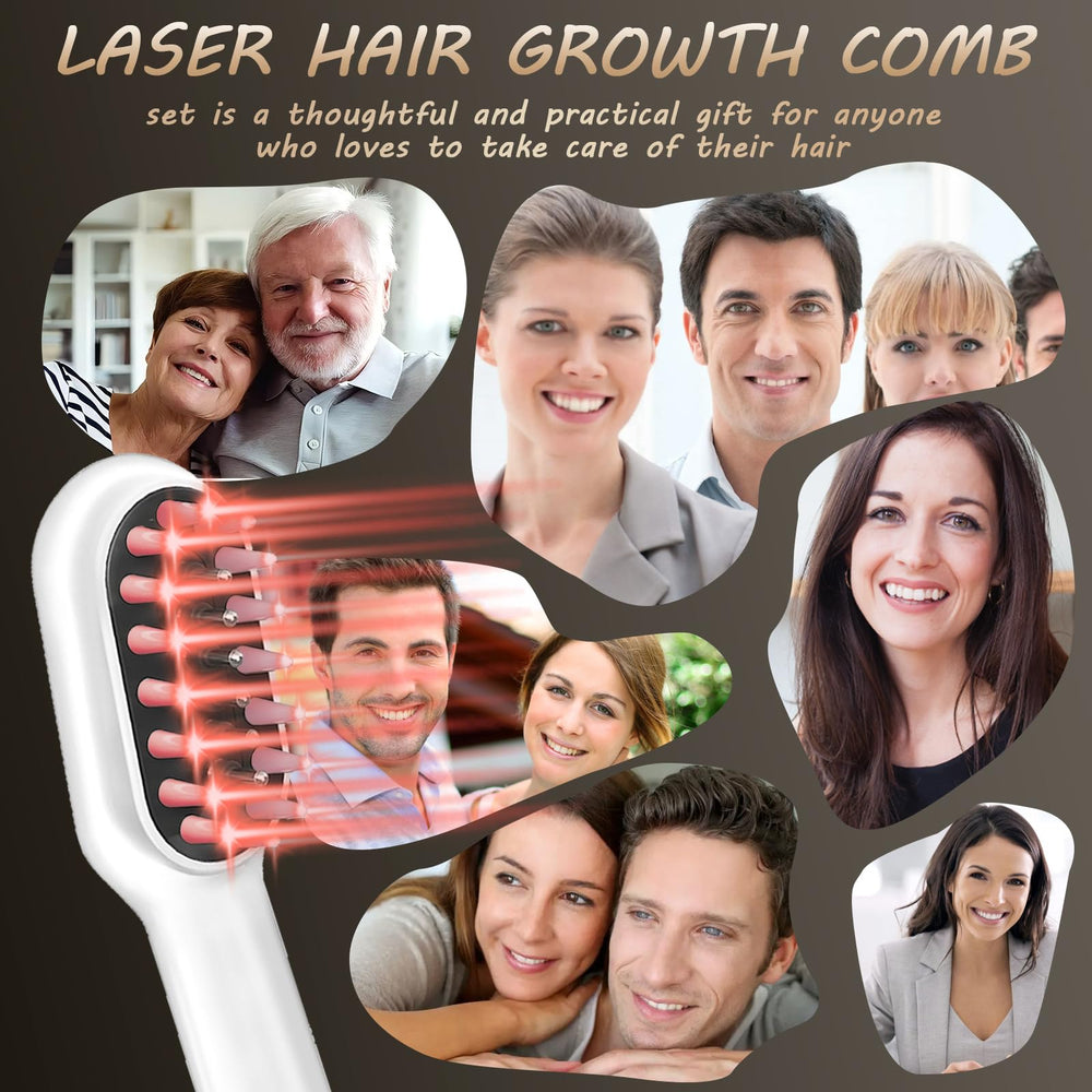 Apbier Laser Hair Growth Comb travel-ready case and compact size.