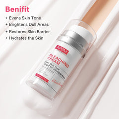 APBM Skin Lightening Cream applied to elbows and knees for smoother skin.
