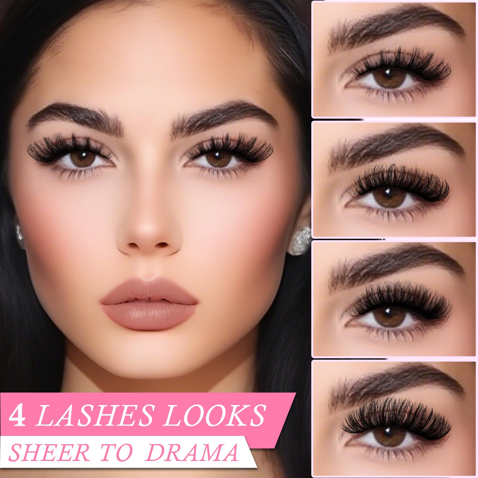 APCYUST Lashes 20-pair set lets you switch styles for date nights or daily glam.
