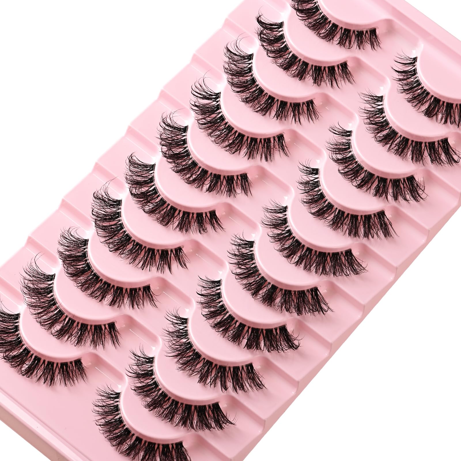 APCYUST Lashes beginner-friendly application that curves to your eye shape for quick wear.