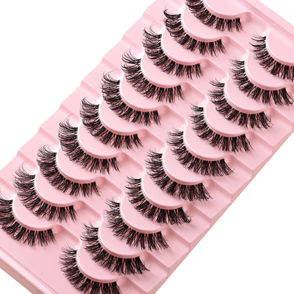 APCYUST Lashes beginner-friendly application that curves to your eye shape for quick wear.