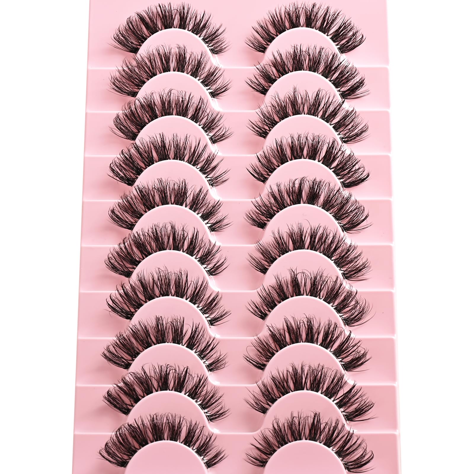 APCYUST Lashes cruelty-free and reusable, offering 10–15 wears with gentle care.