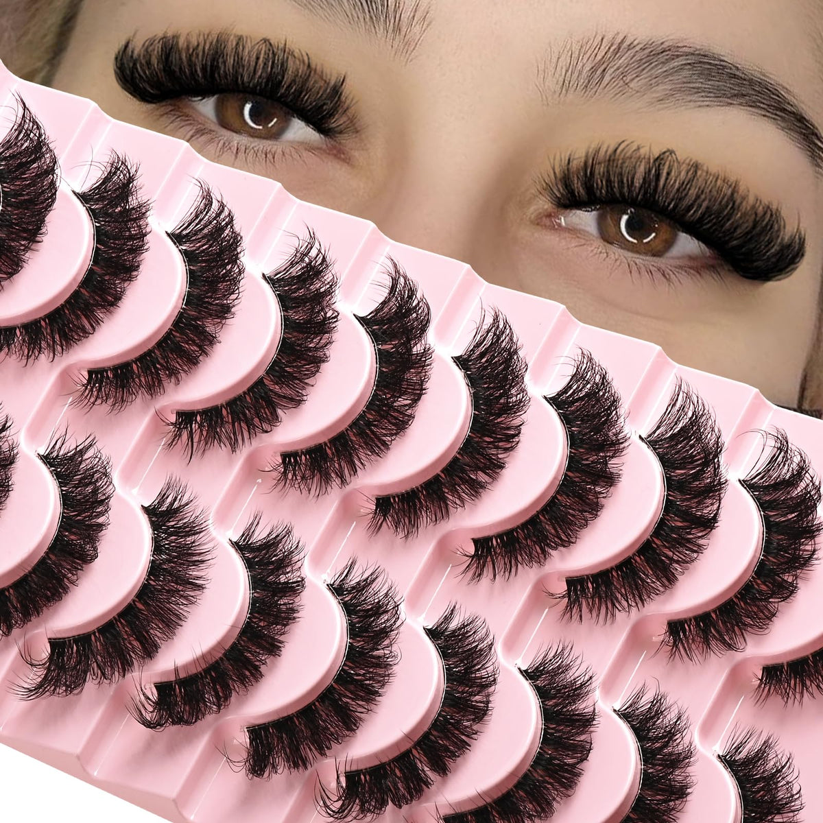 APCYUST Lashes invisible-band close-up shows seamless blending for natural day-to-day wear